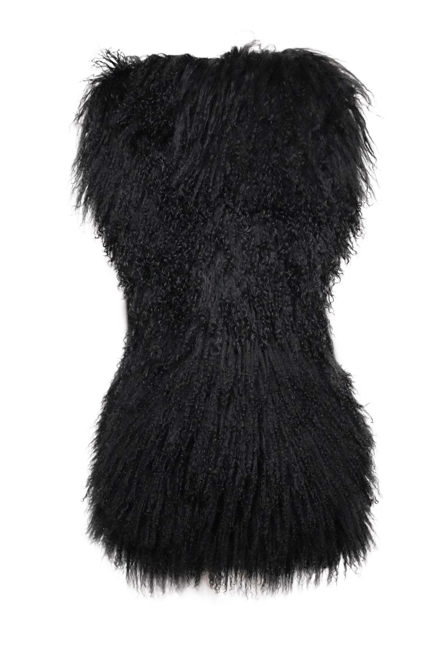 Diane von Furstenberg - Black Fuzzy Vest Sz M