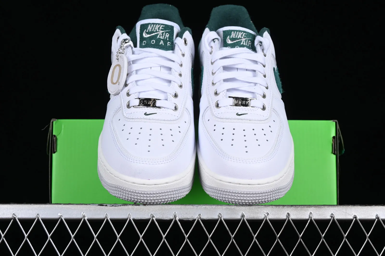 Division Street x Nike Air Force 1 07 Low Ducks of a Feather White Green Grey HF0012-100