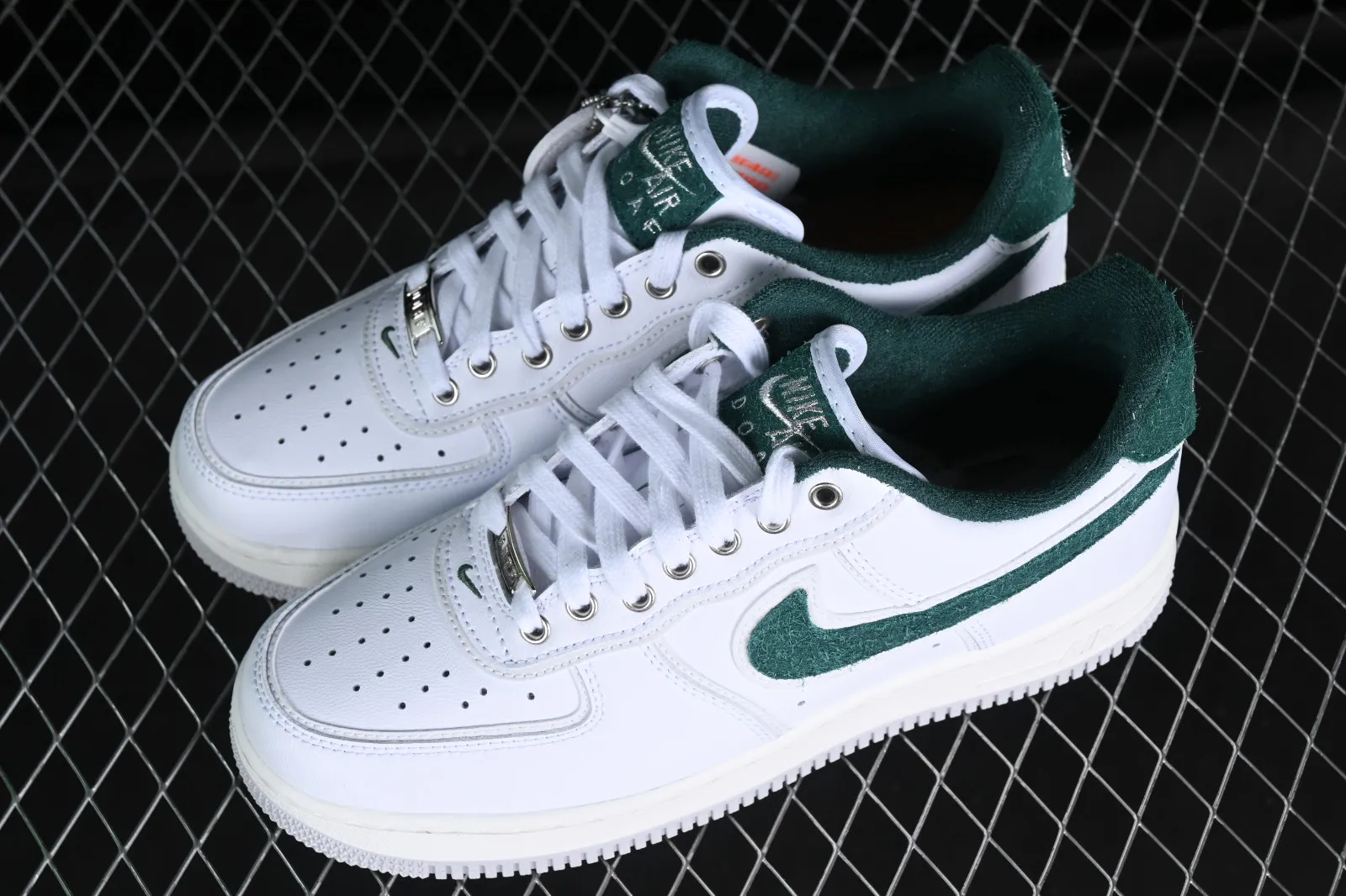 Division Street x Nike Air Force 1 07 Low Ducks of a Feather White Green Grey HF0012-100