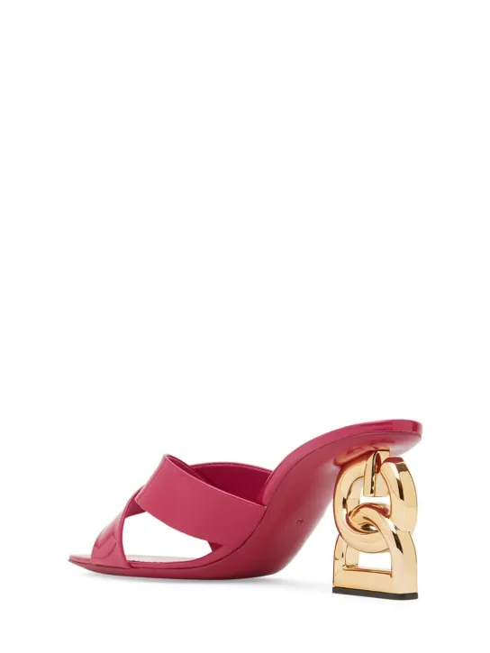 Dolce&Gabbana   75mm Patent leather mules sandals 