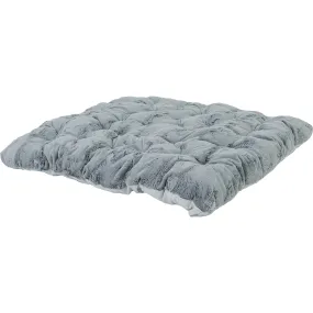 E&E Cuddle Faux Fur Padded Play Mattress, Gray