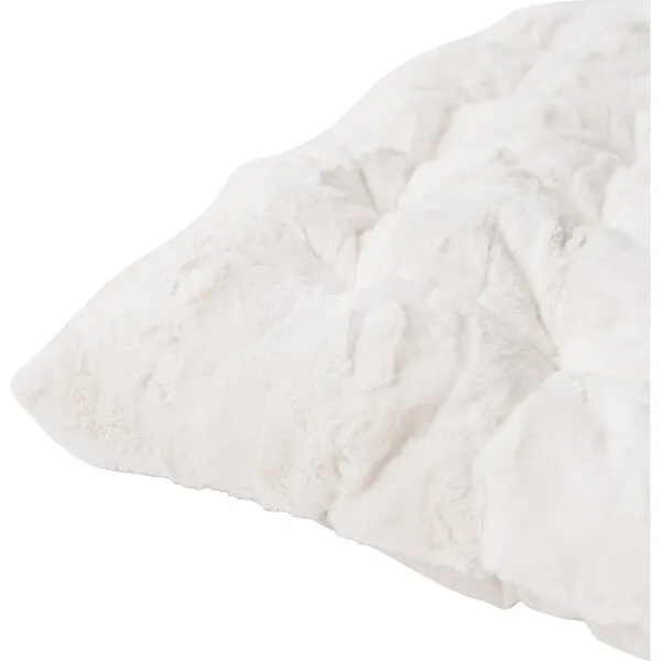 E&E Deluxe Padded Play Mattress, Ivory Cuddle Faux Fur