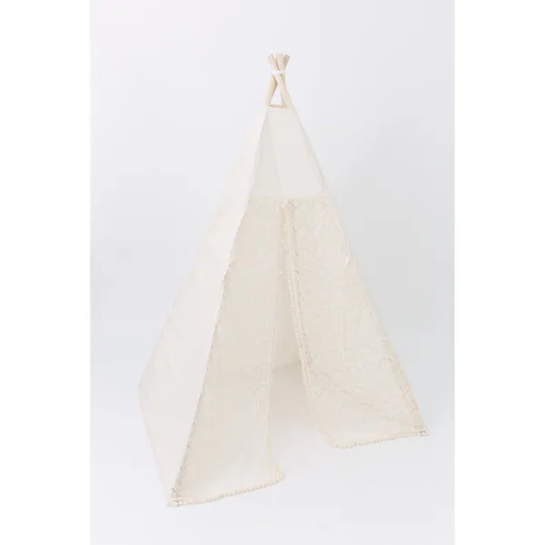 E&E Eleanor Play Tent, Cream/Lace