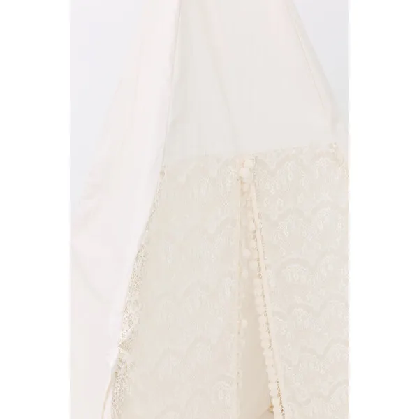 E&E Eleanor Play Tent, Cream/Lace