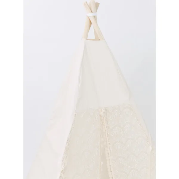 E&E Eleanor Play Tent, Cream/Lace