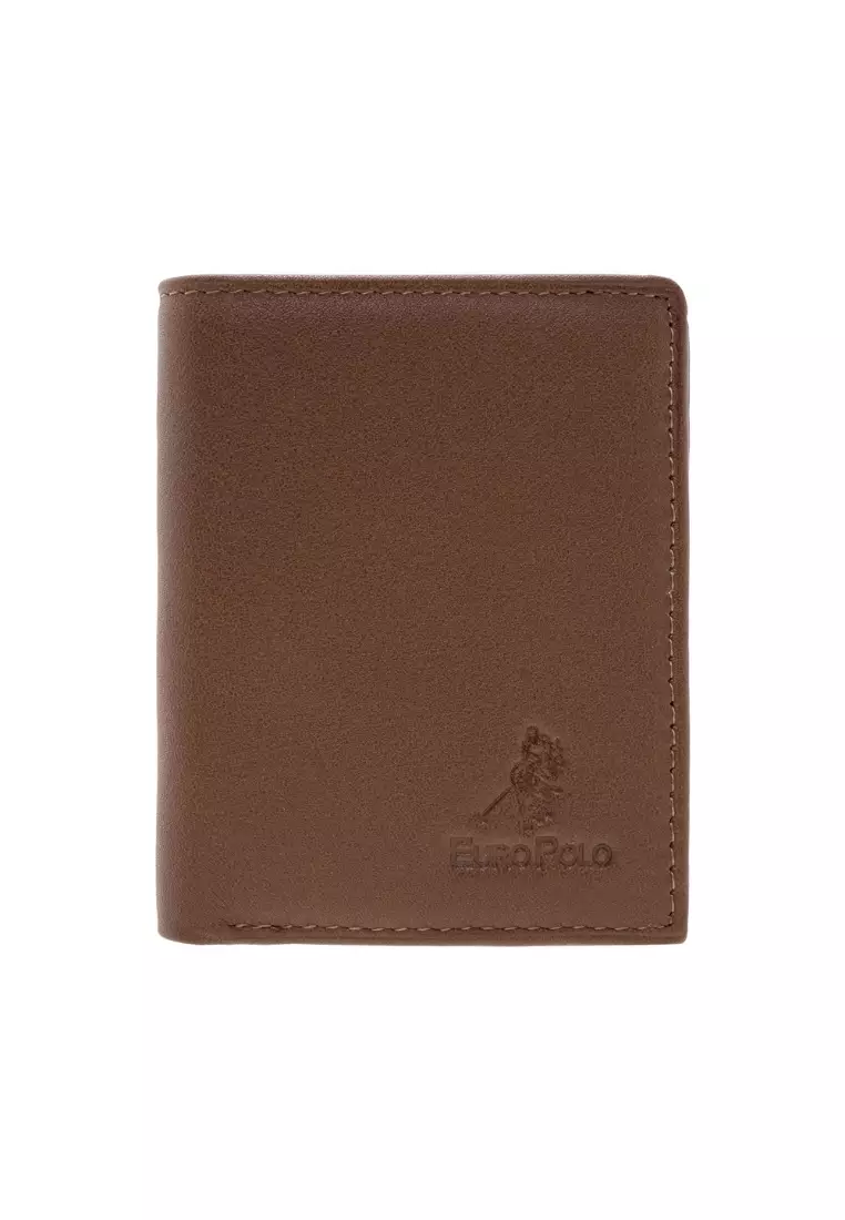 Euro Polo Euro Polo Grain Leather Small Vertical Cards Coin Wallet EWB 40162