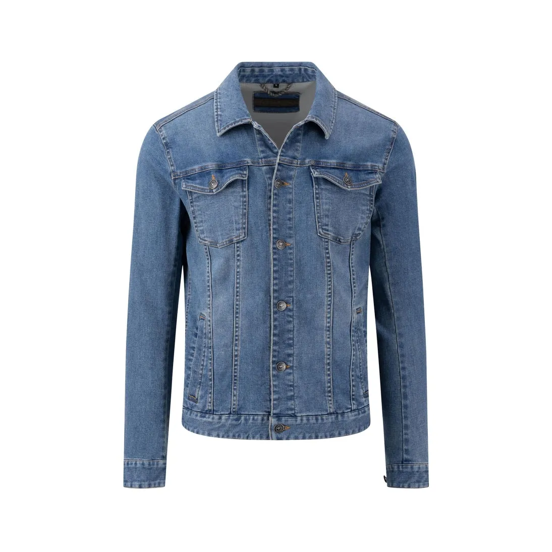 Fynch-Hatton Denim Jacket Trucker Regular Fit 14022617 Mid Blue