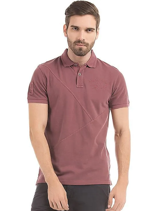 Gant Panelled Pique Polo Shirt