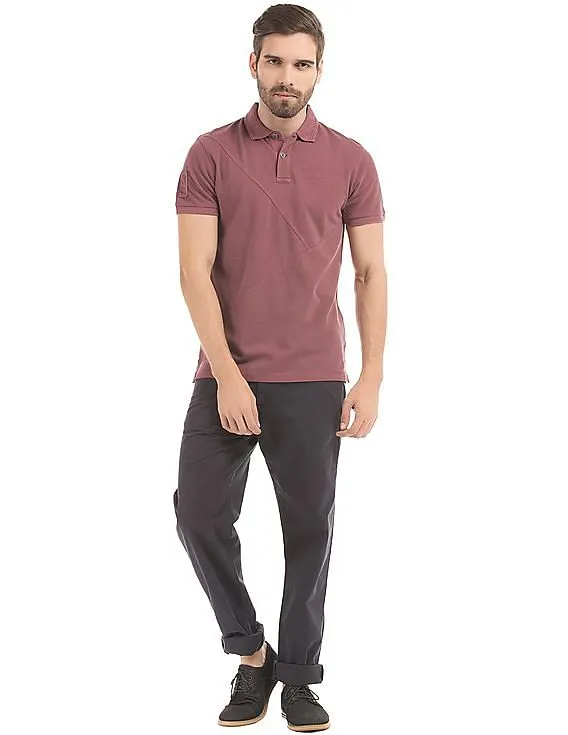 Gant Panelled Pique Polo Shirt