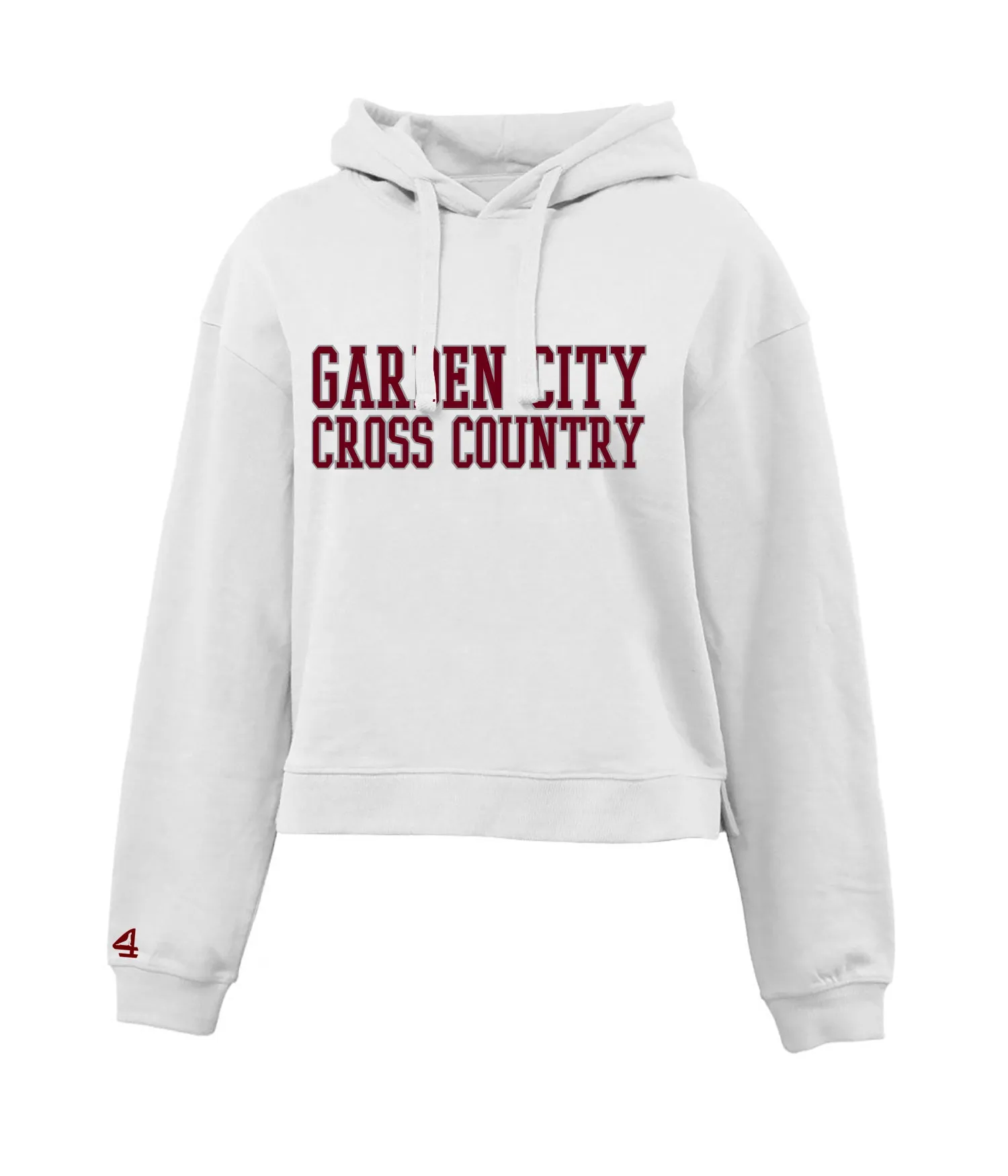 Garden City Cross Country Collegic Cropped Hoodie