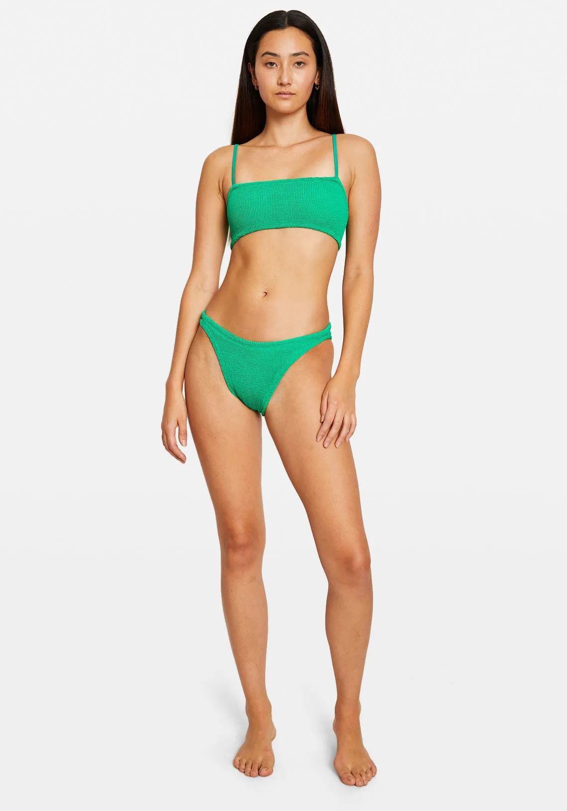 GIGI BIKINI CLASSIC CRINKLE EMERALD