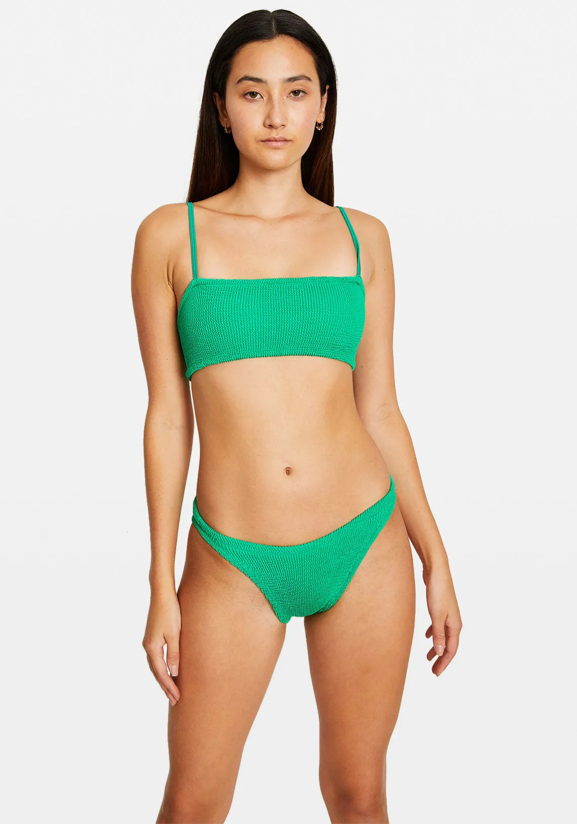 GIGI BIKINI CLASSIC CRINKLE EMERALD