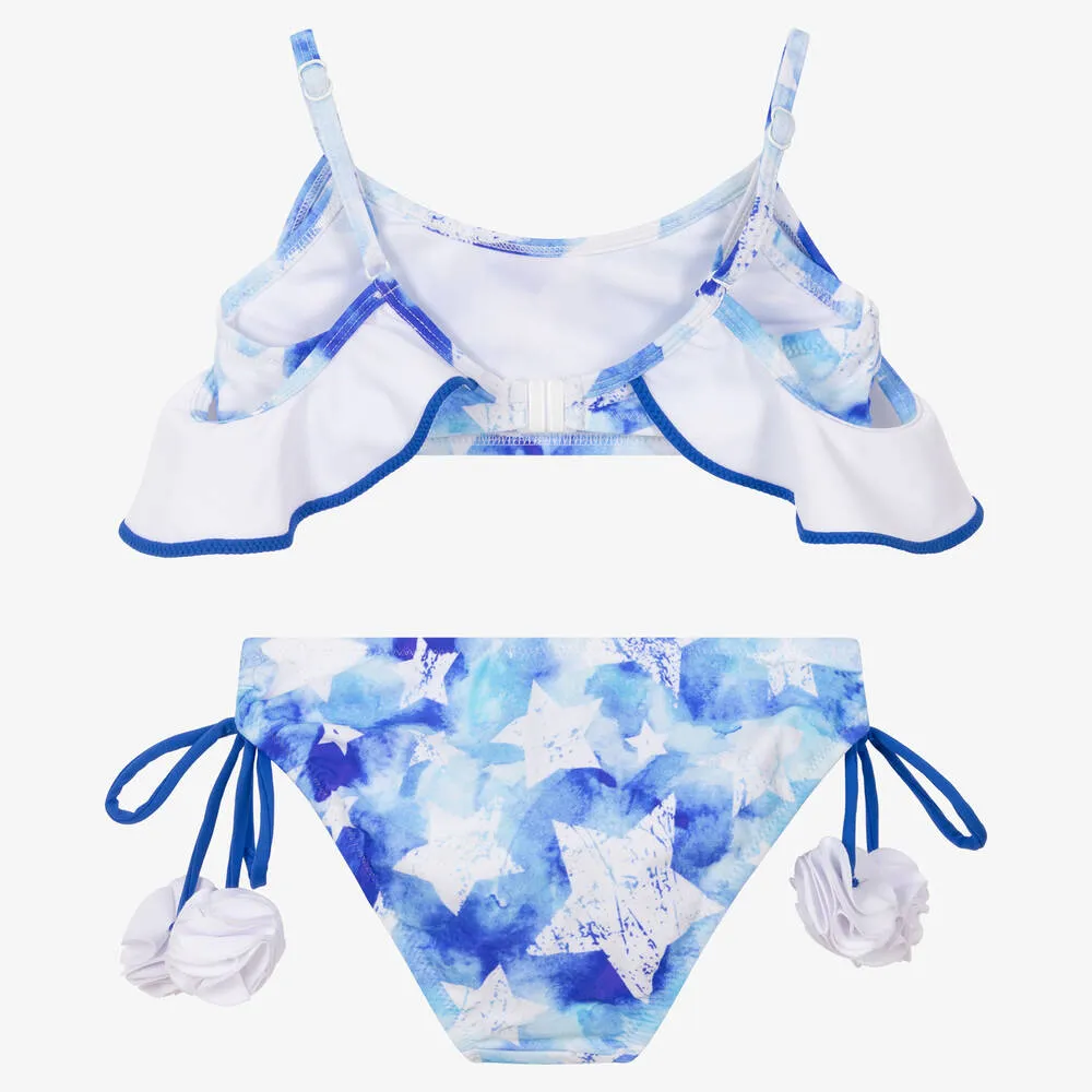 Girls Blue Star Bikini (UV50)