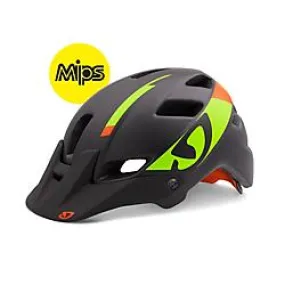 Giro Feature MIPS XC Helmet - Matt Black-Lime-Red