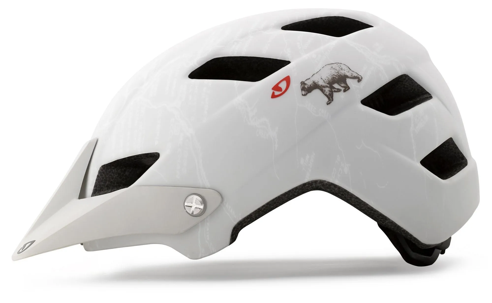 Giro Feature XC Helmet - Matt White CA Bear