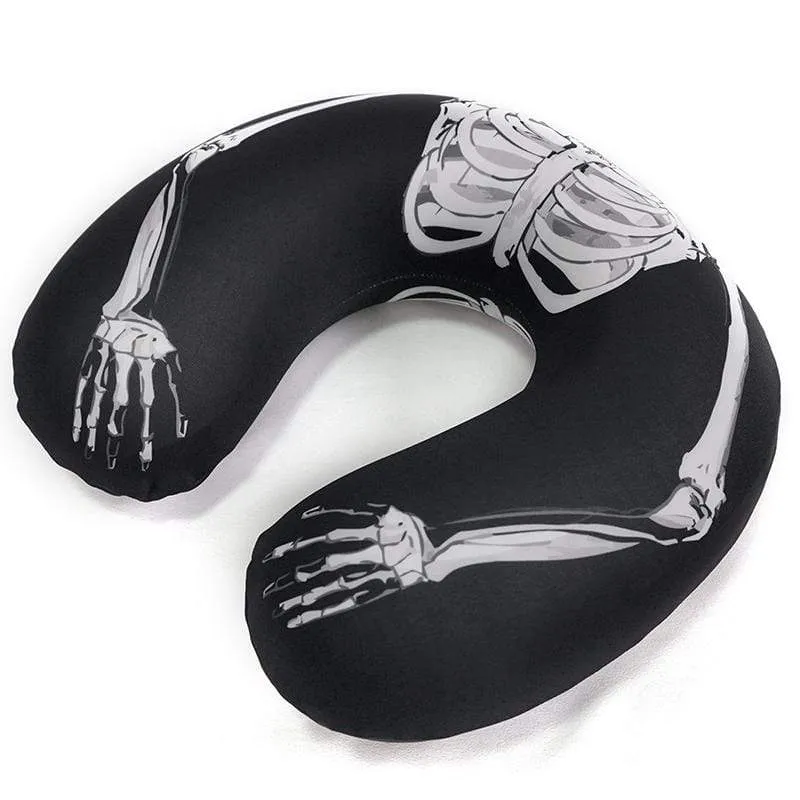 Gothic Skeleton Printed U-shaped Pillow