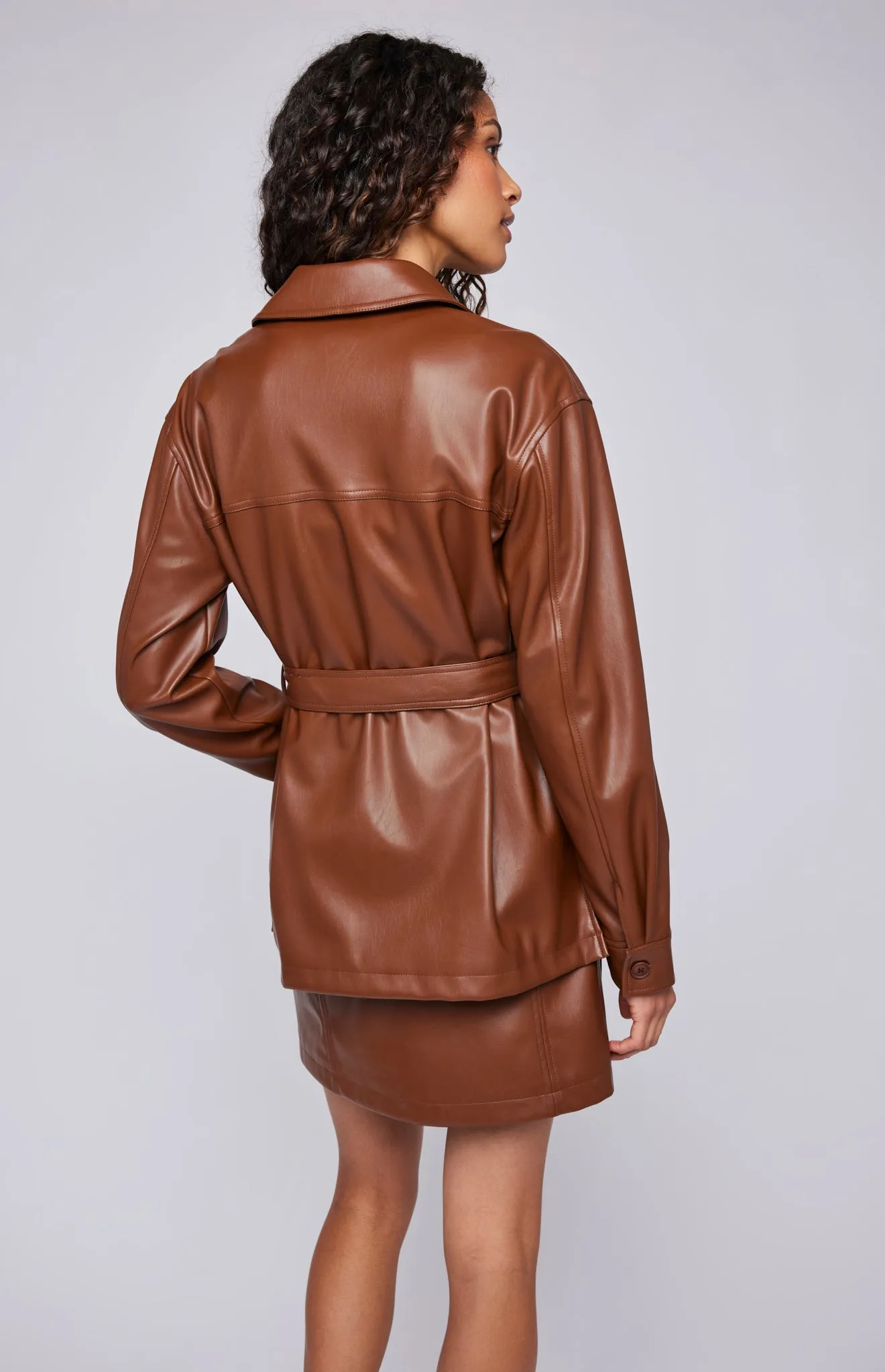 Grenadine Vegan Leather Jacket