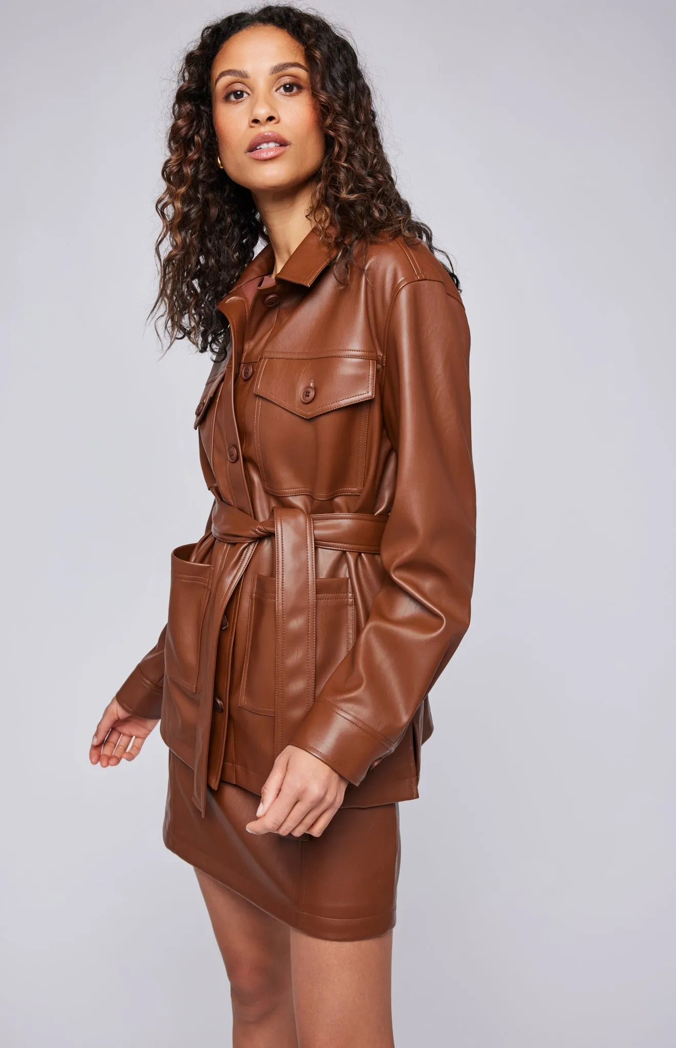 Grenadine Vegan Leather Jacket