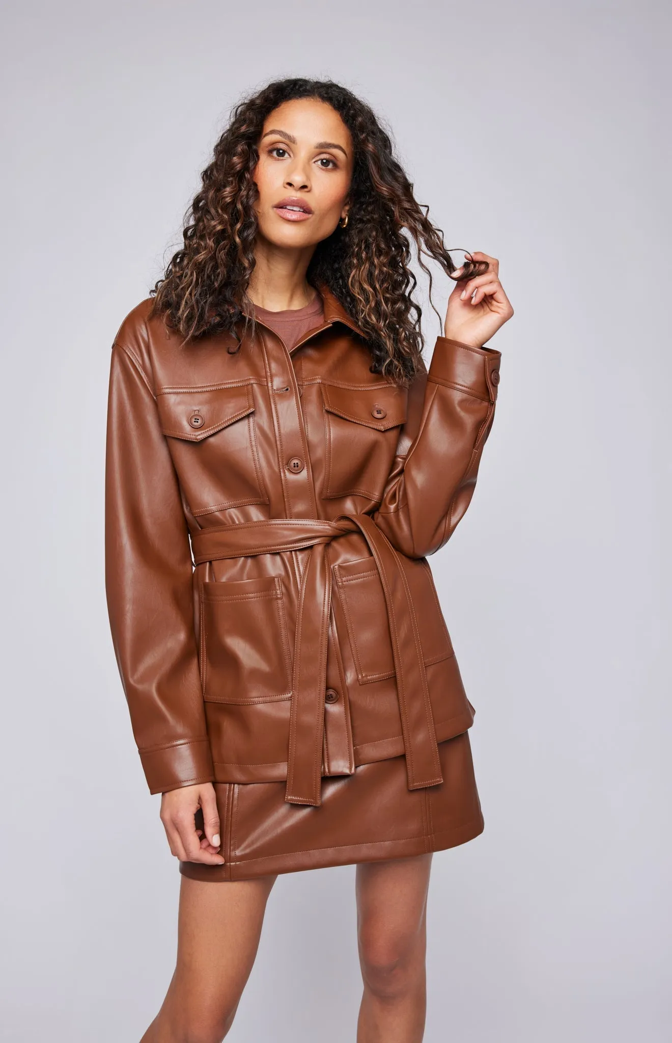 Grenadine Vegan Leather Jacket