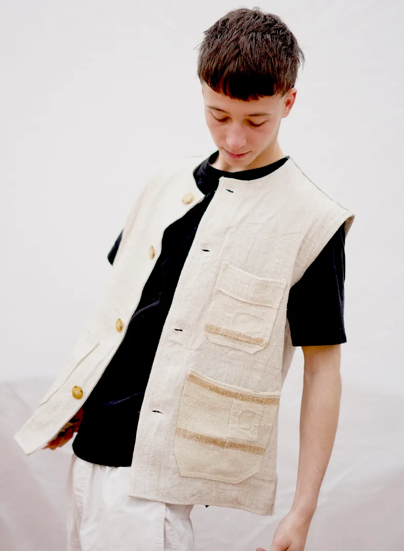 Hemp Brown Quilt Vest