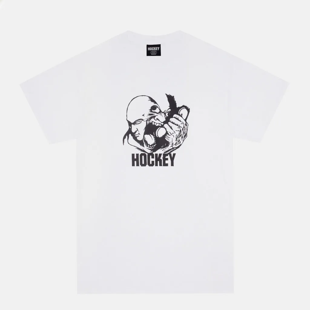 Hockey Skateboards - Please Hold T-Shirt - White