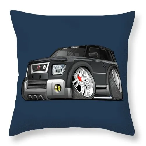 Honda Element Car Art - Throw Pillow