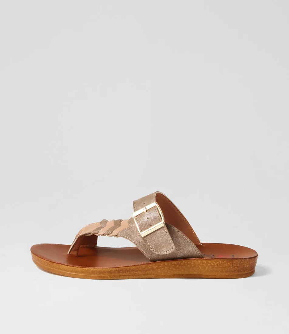 I LOVE BILLY Kessica Taupe Dust Sandals