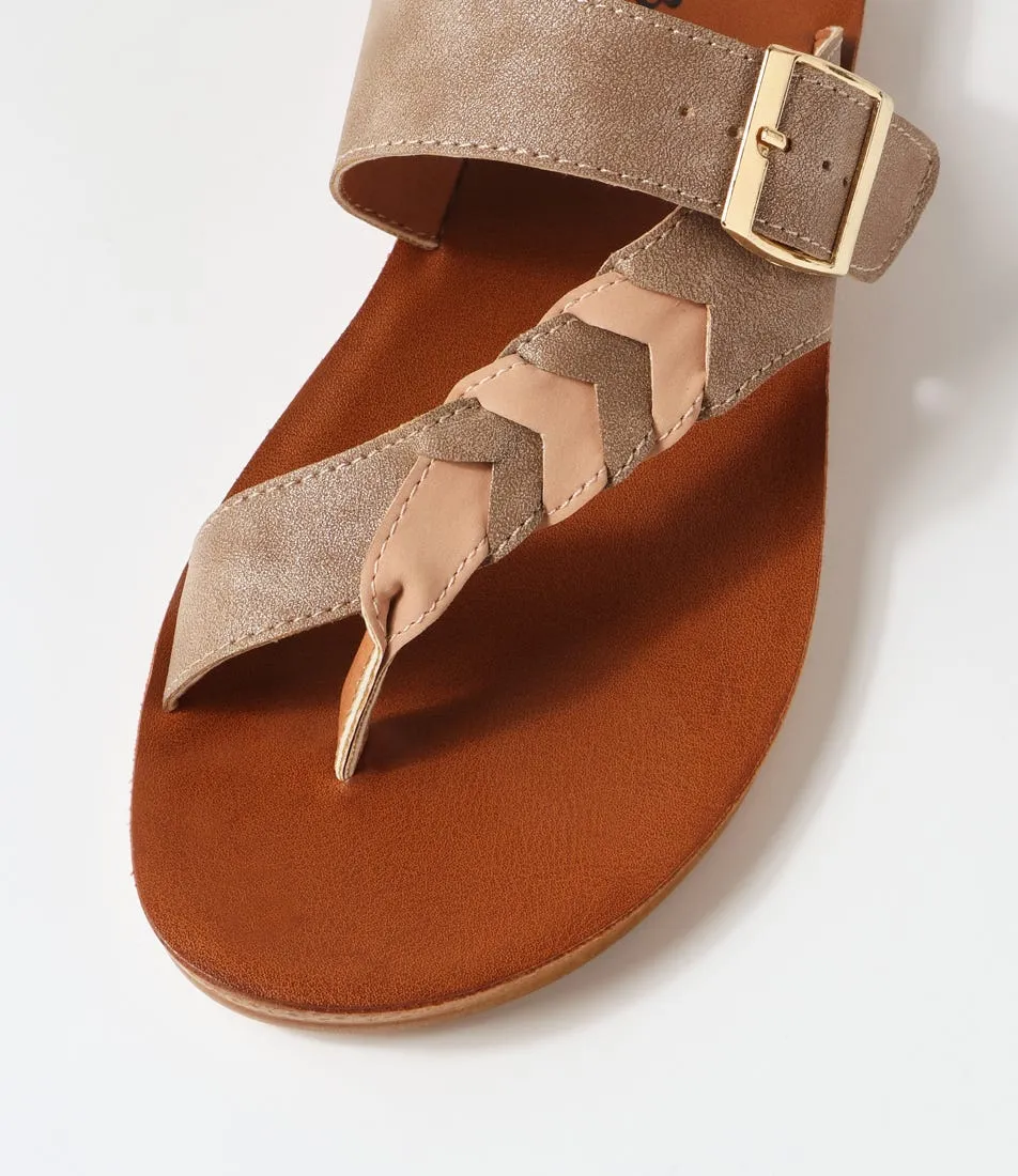 I LOVE BILLY Kessica Taupe Dust Sandals