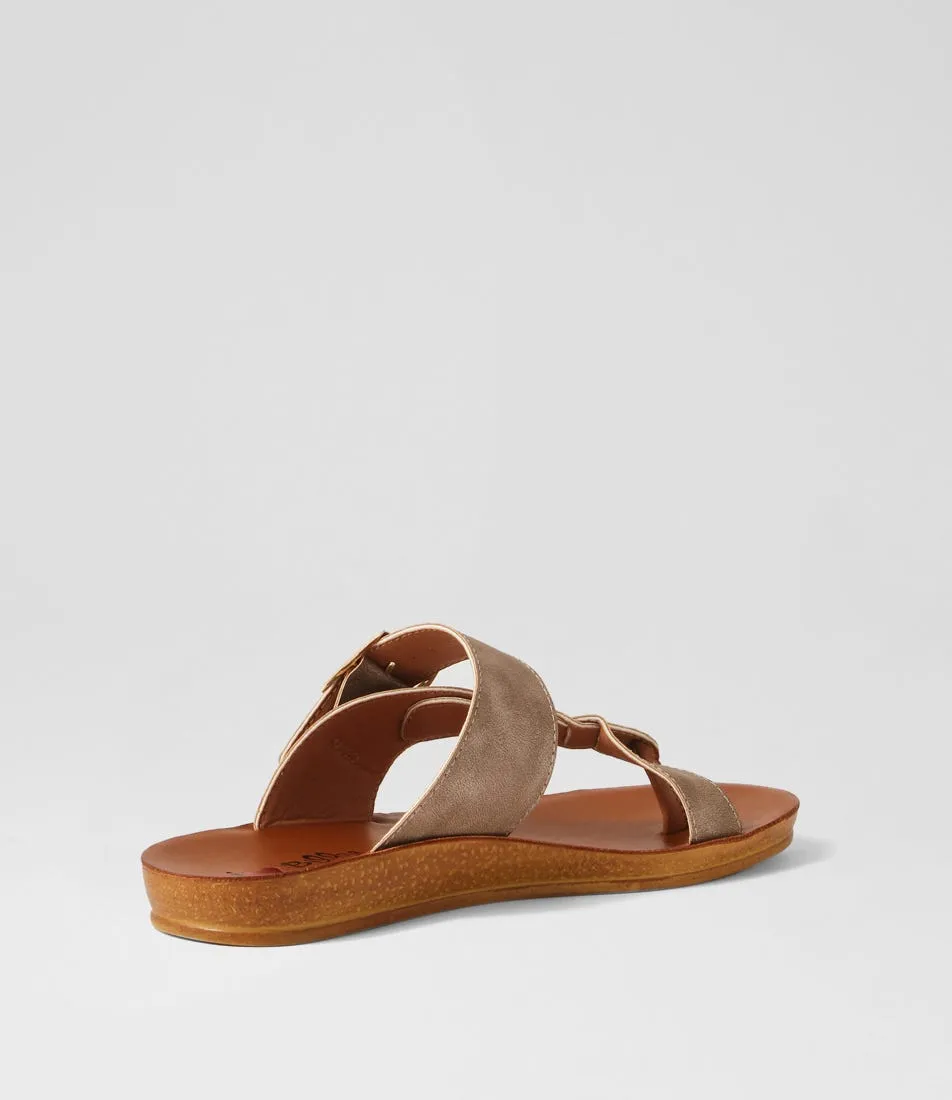 I LOVE BILLY Kessica Taupe Dust Sandals