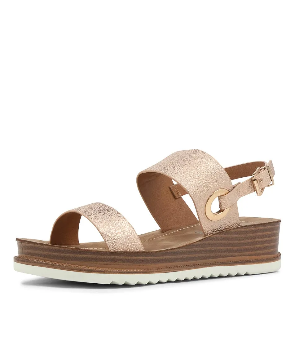 I LOVE BILLY Rammie Rose Gold Sandals