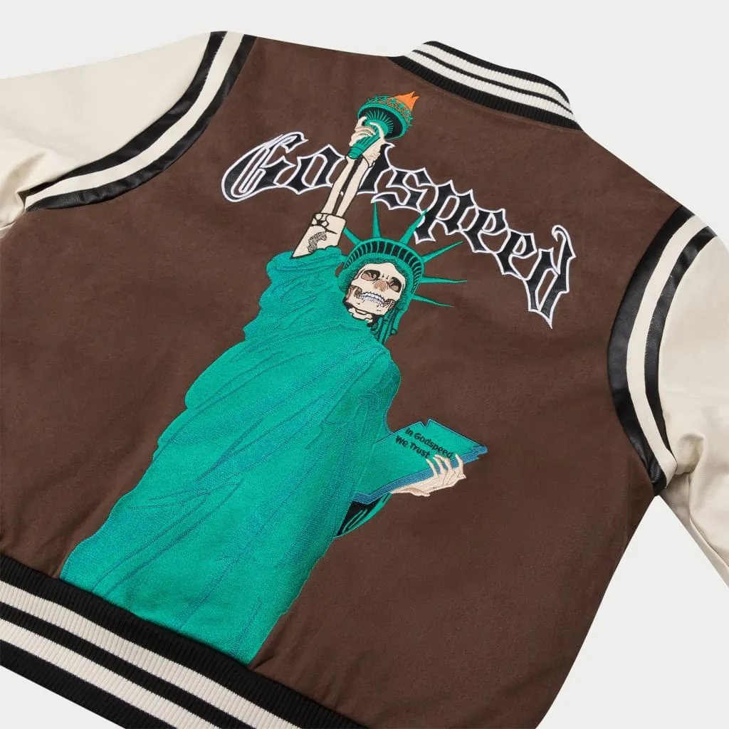 I.G.W.T Varsity Jacket (Brown/Cream)