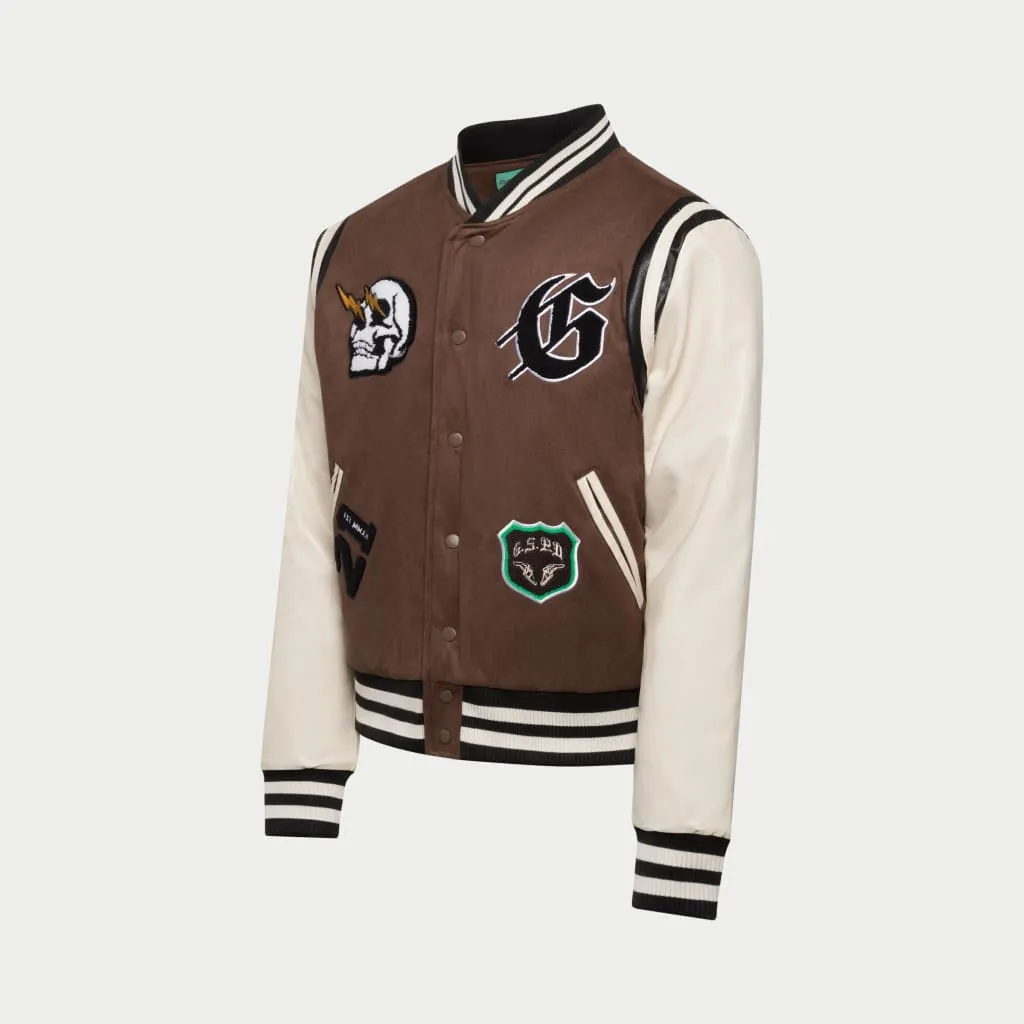 I.G.W.T Varsity Jacket (Brown/Cream)