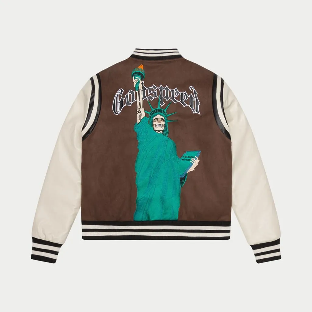 I.G.W.T Varsity Jacket (Brown/Cream)