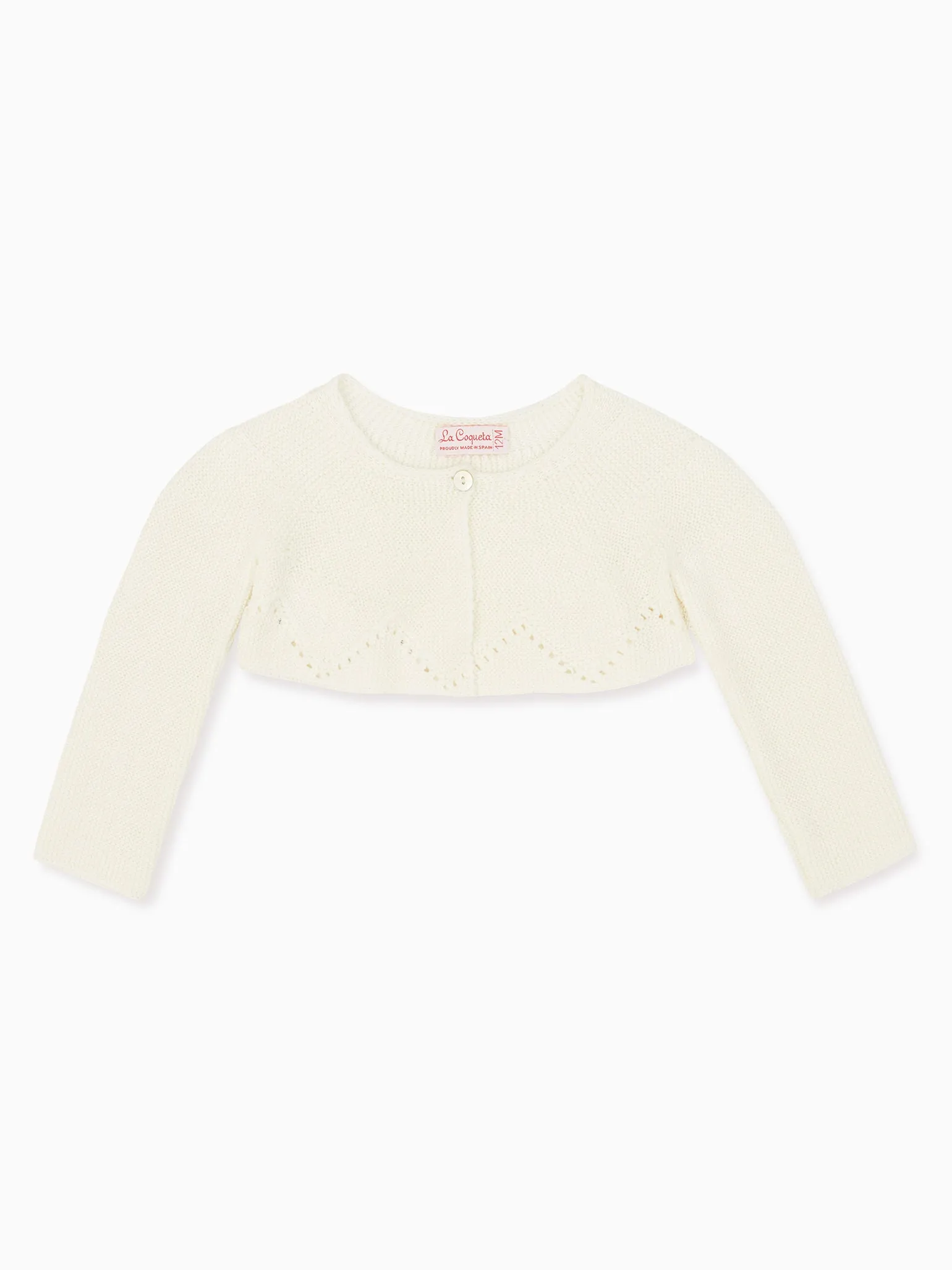 Ivory Linda Ceremony Baby Girl Cardigan