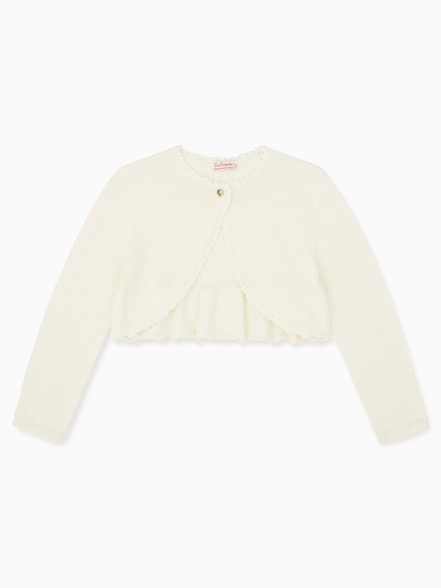 Ivory Linda Ceremony Girl Cardigan