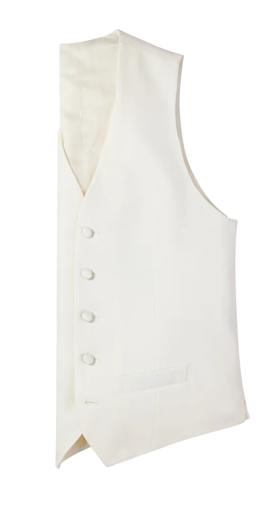 Ivory Tuxedo Vest