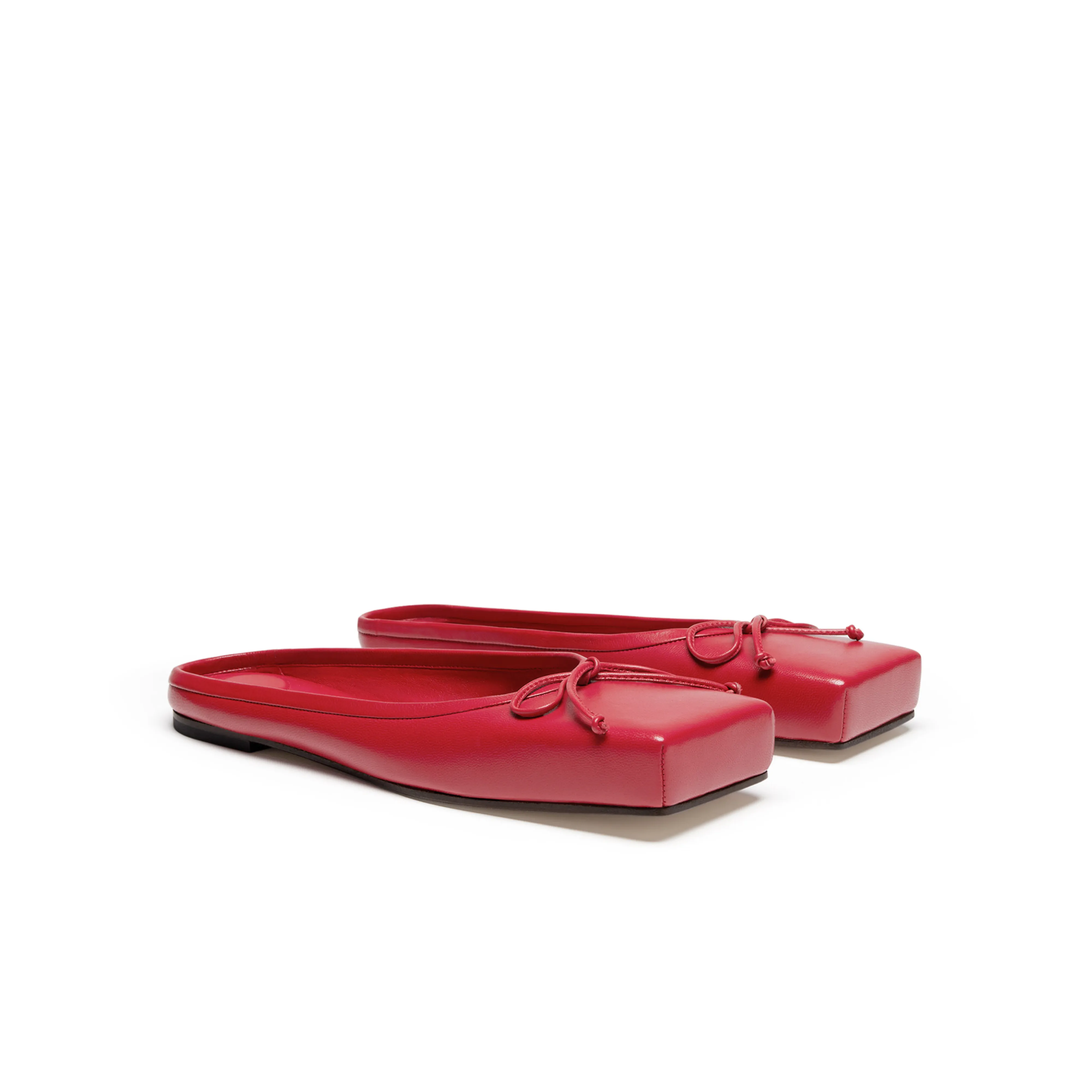 JACQUEMUS  Women's Le Mules Plates Ballet Red 