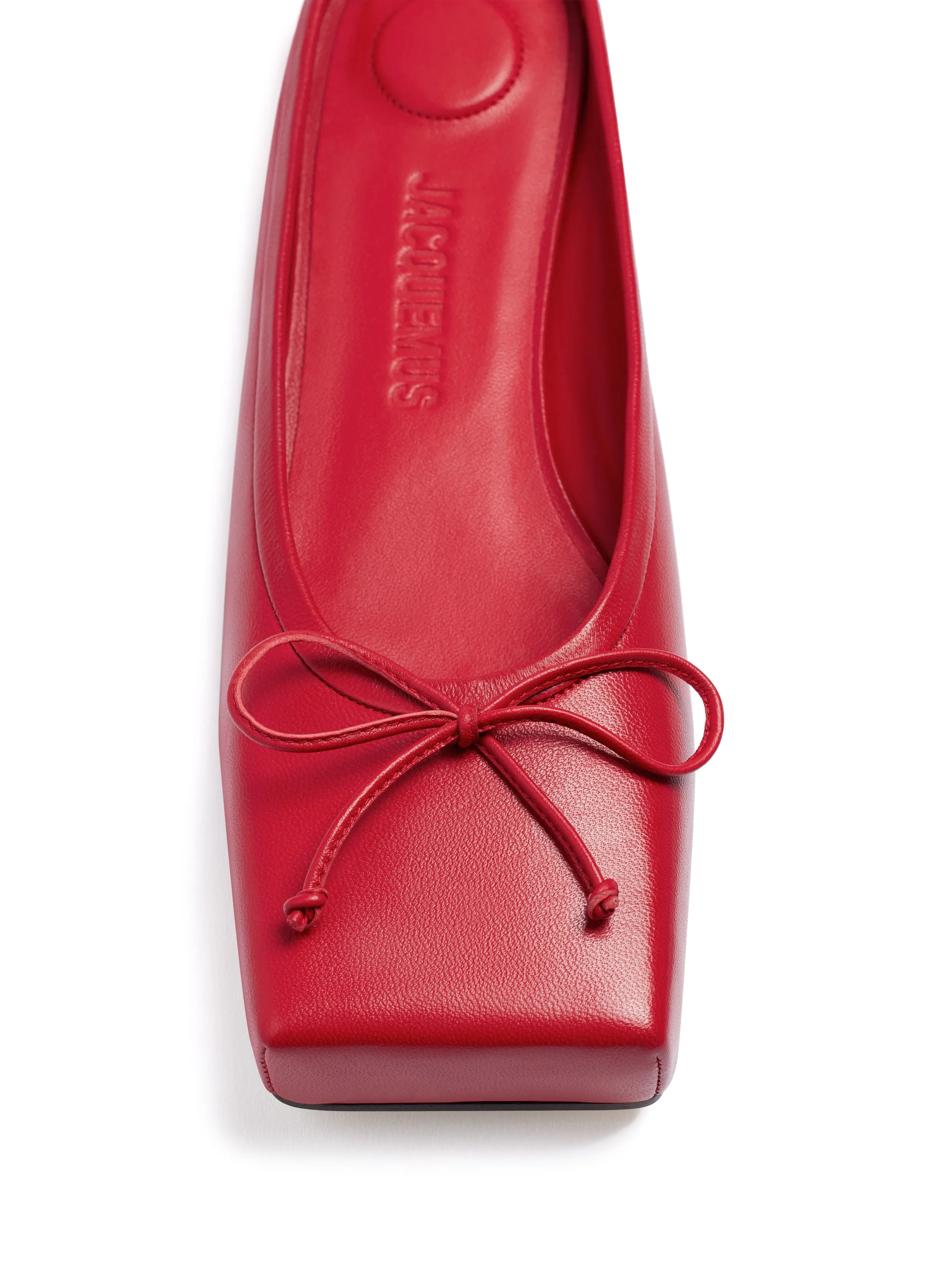 JACQUEMUS  Women's Le Mules Plates Ballet Red 