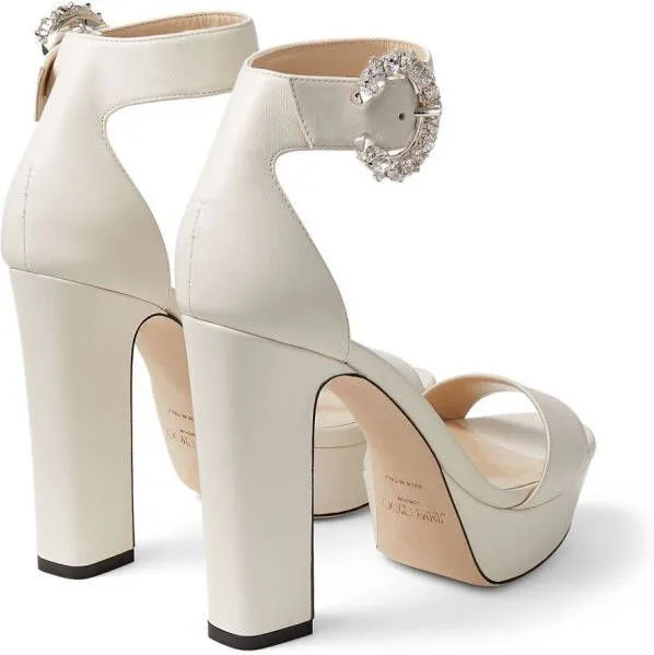 Jimmy Choo Mionne 120mm platform sandals White