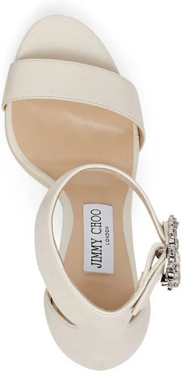 Jimmy Choo Mionne 120mm platform sandals White