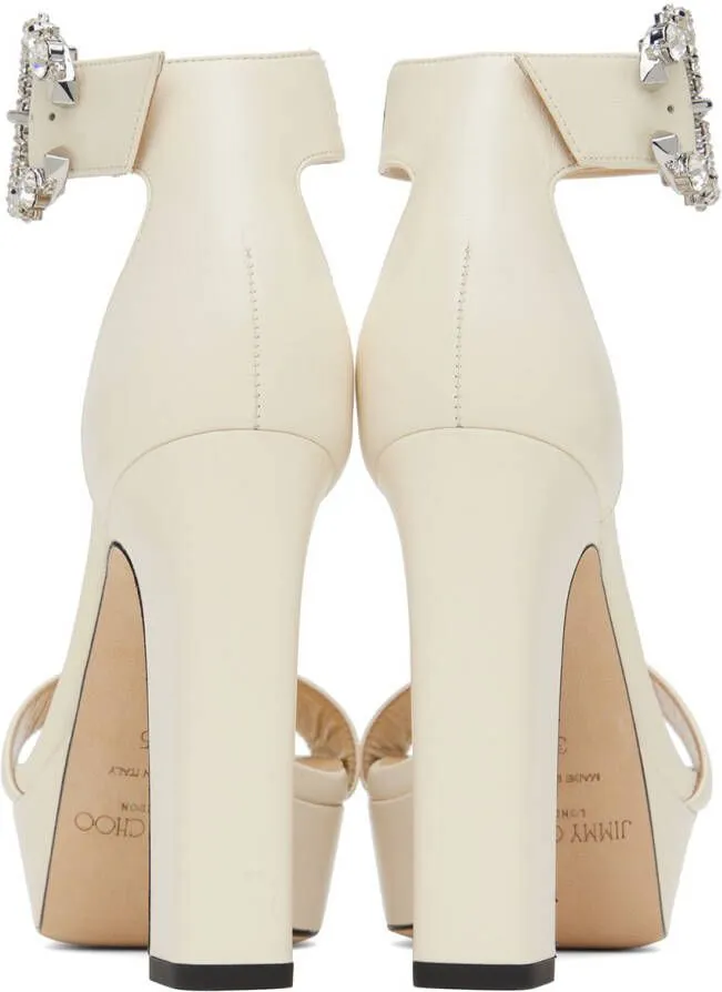 Jimmy Choo Mionne 120mm platform sandals White