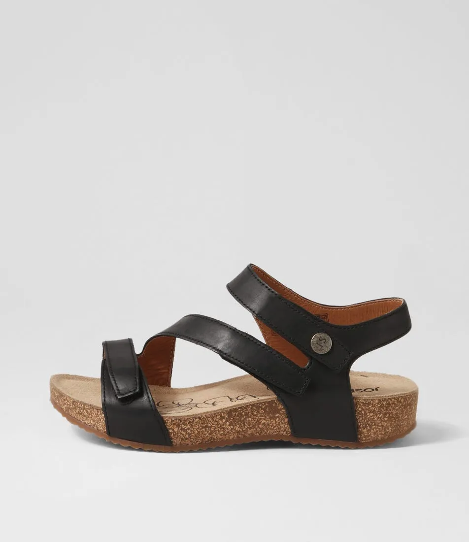 JOSEF SEIBEL Tonga 25 Schwarz Leather Sandals