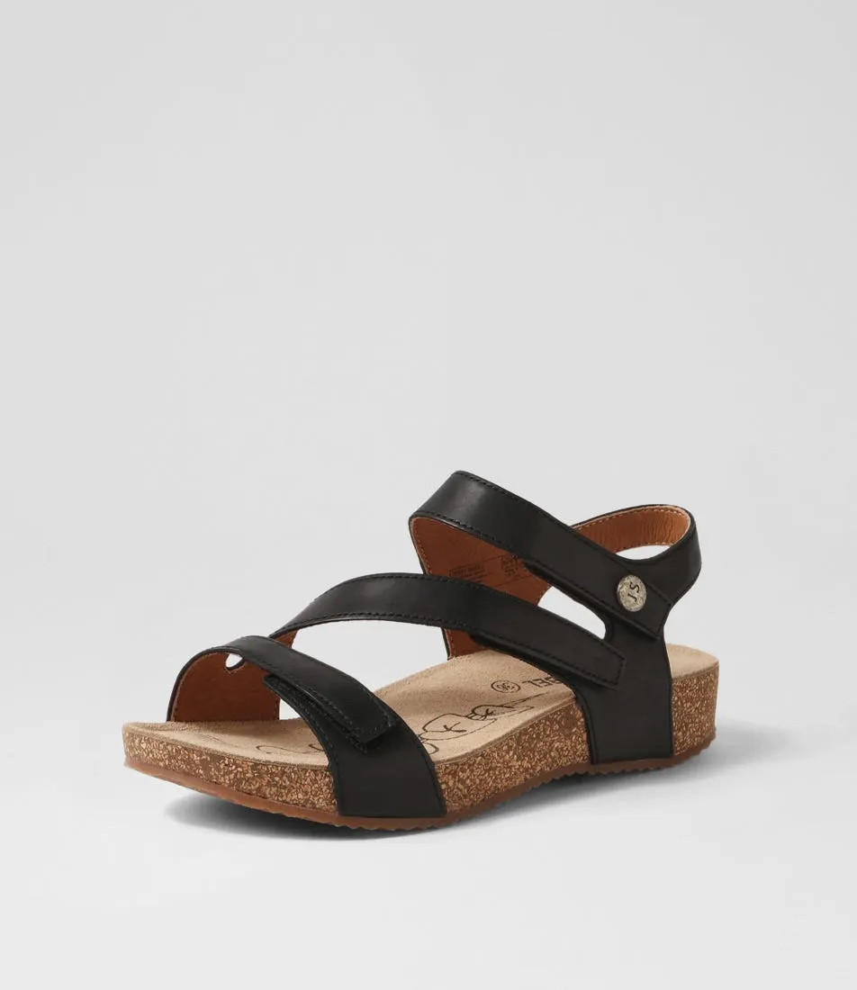 JOSEF SEIBEL Tonga 25 Schwarz Leather Sandals