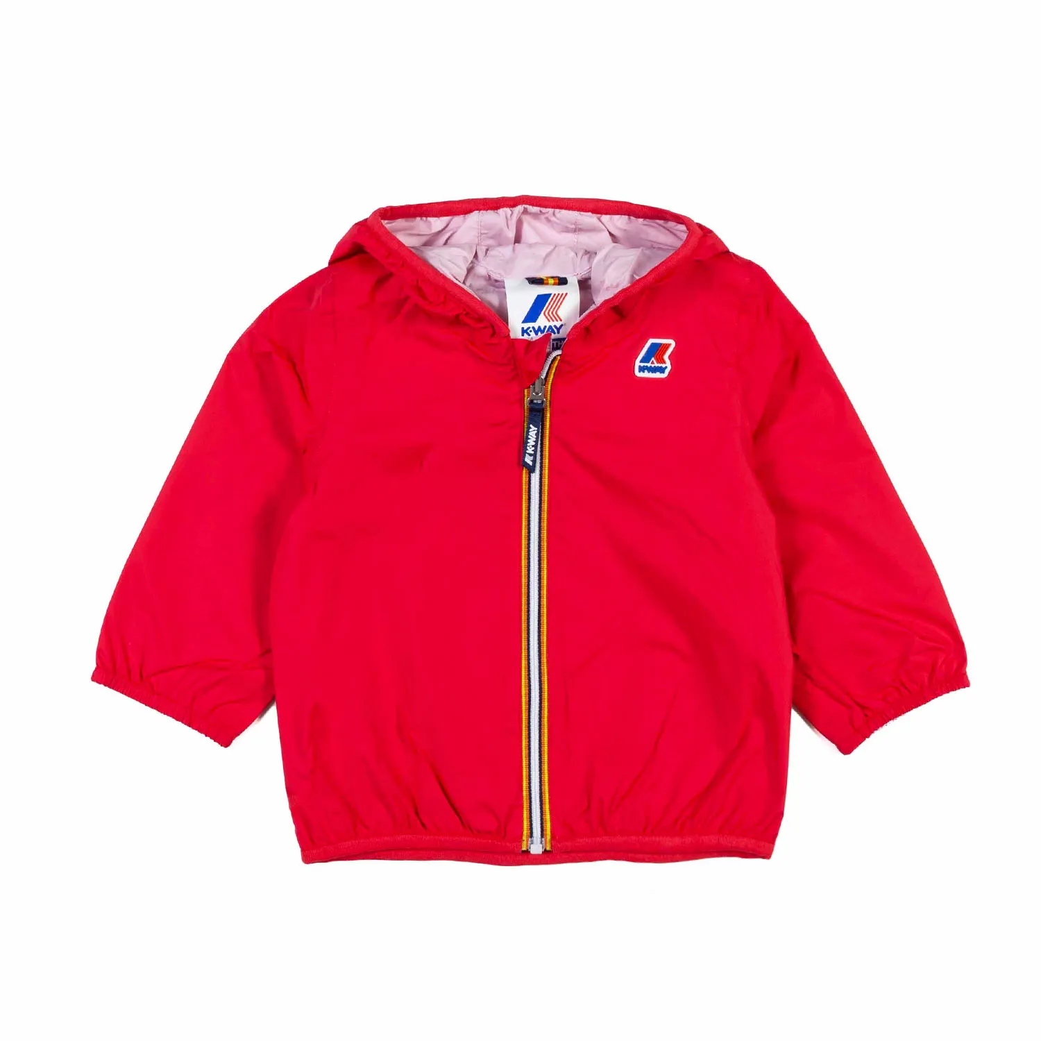 K-Way Pink And Red Jacques Plus2 Double Reversible Jacket