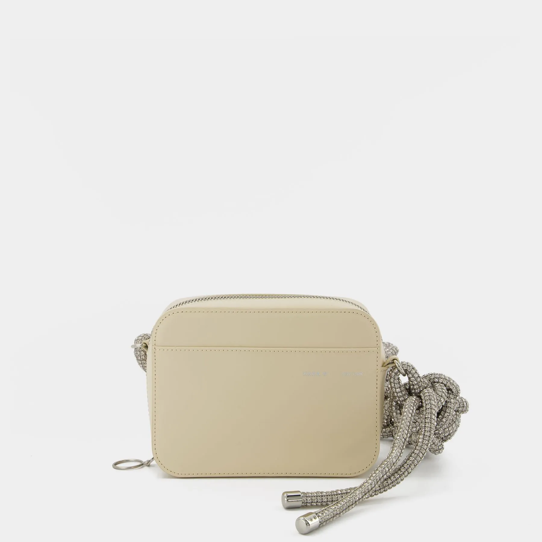 Kara  Crystal Cobra Camera  Crossbody - Kara - Cream - Leather