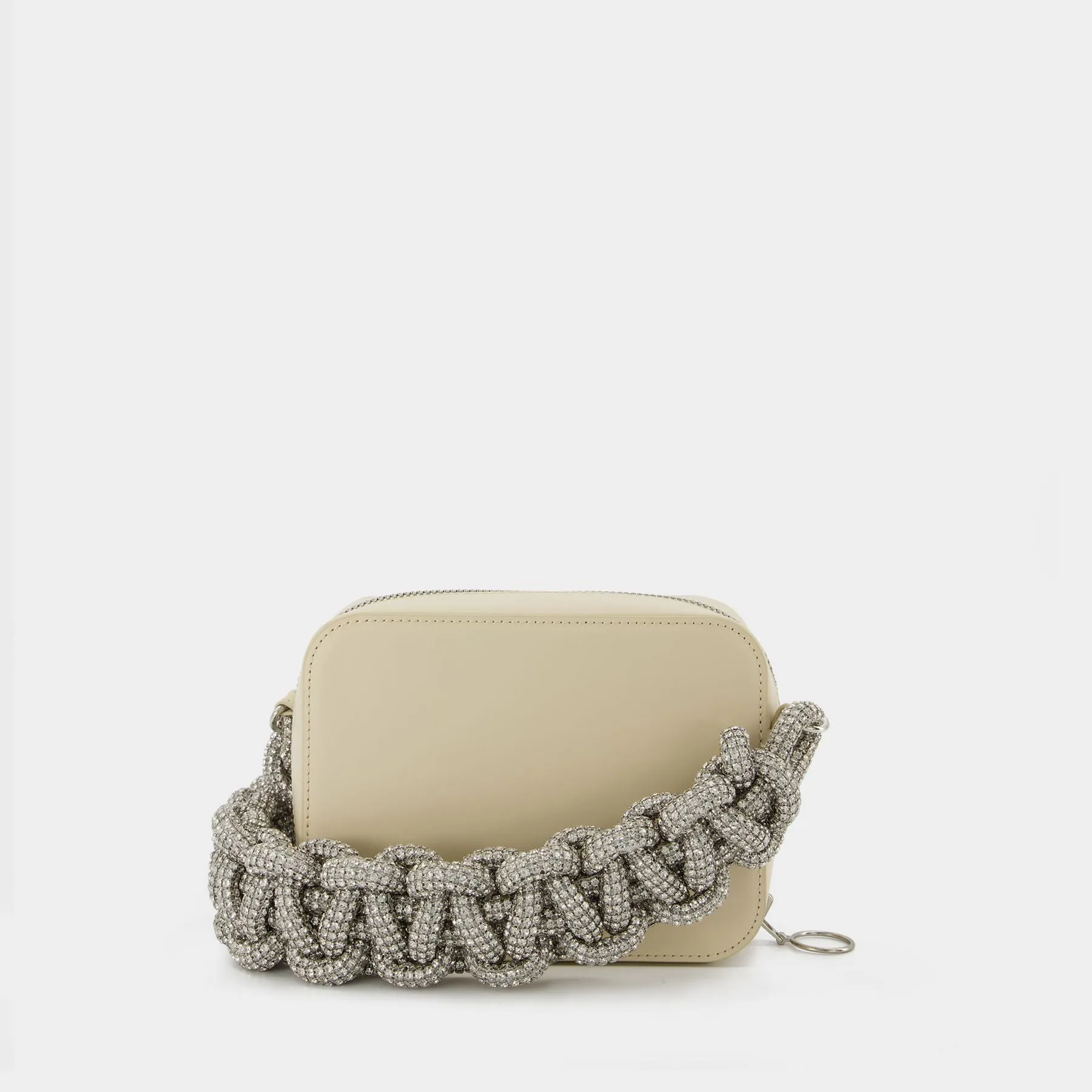 Kara  Crystal Cobra Camera  Crossbody - Kara - Cream - Leather