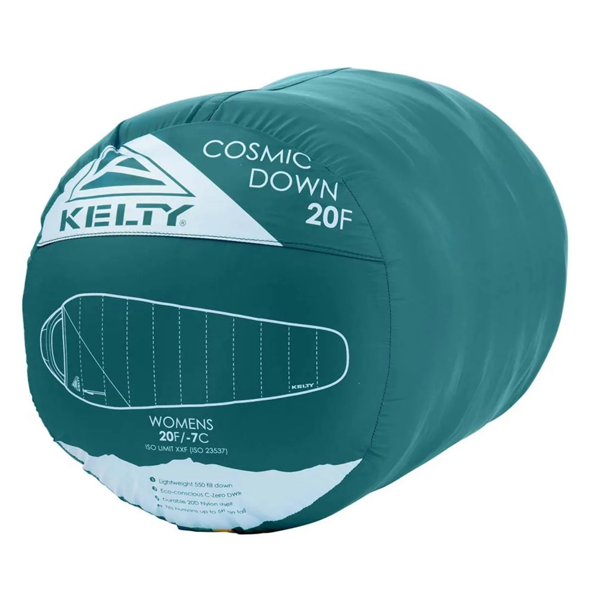 Kelty Women's Cosmic 20 Deg 550 Down Sleeping Bag, Regular Size, Right-Hand