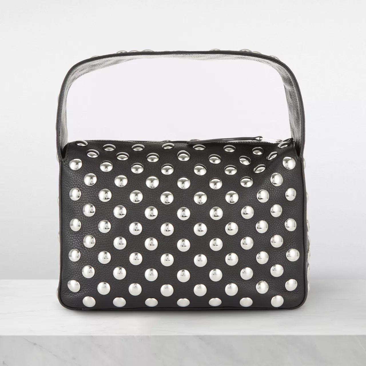 KHAITE Elena Studded Shoulder Bag - Black