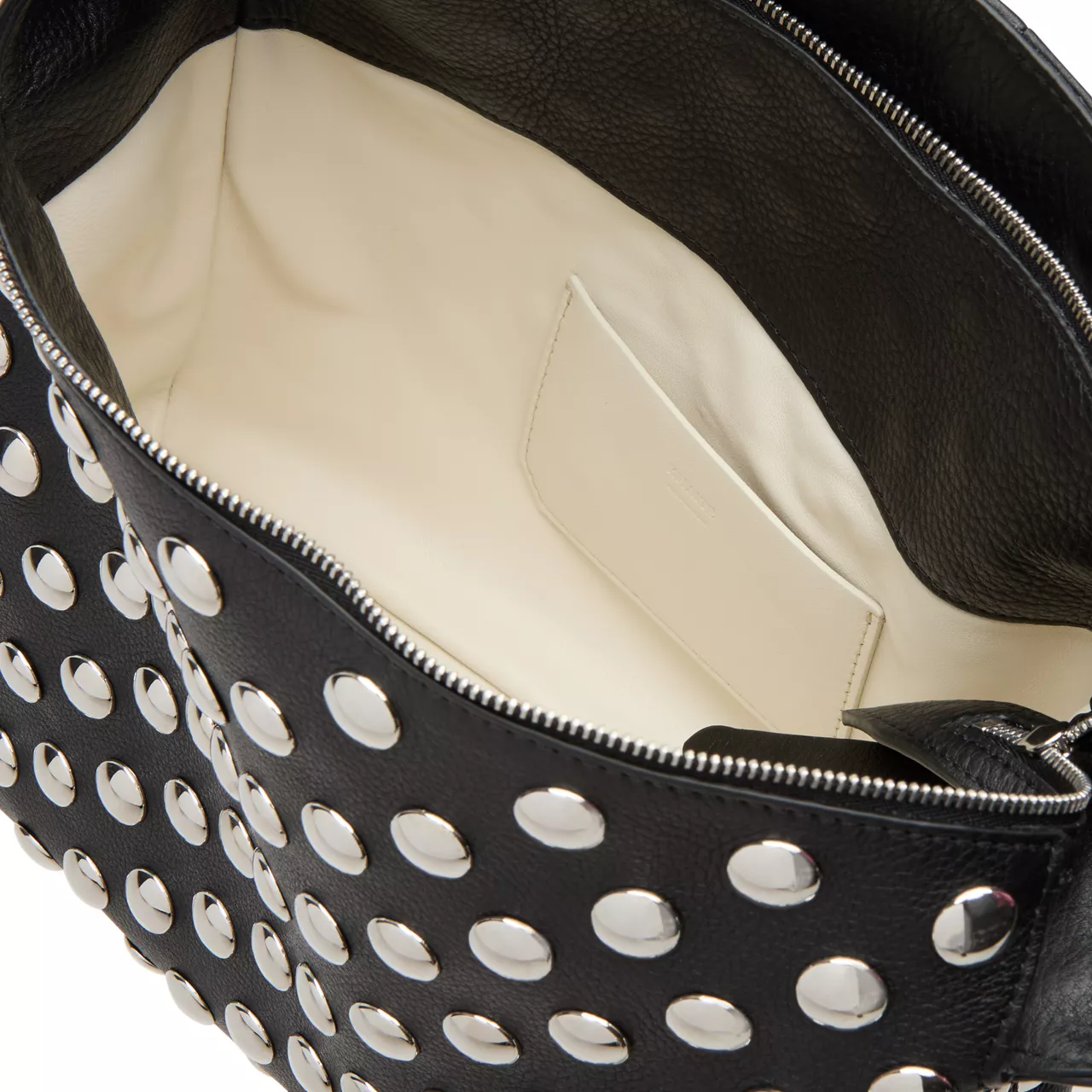 KHAITE Elena Studded Shoulder Bag - Black