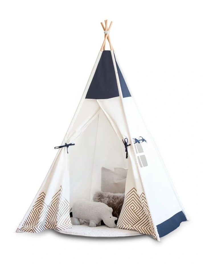 Kids Teepee Play Tent Gold Cloud